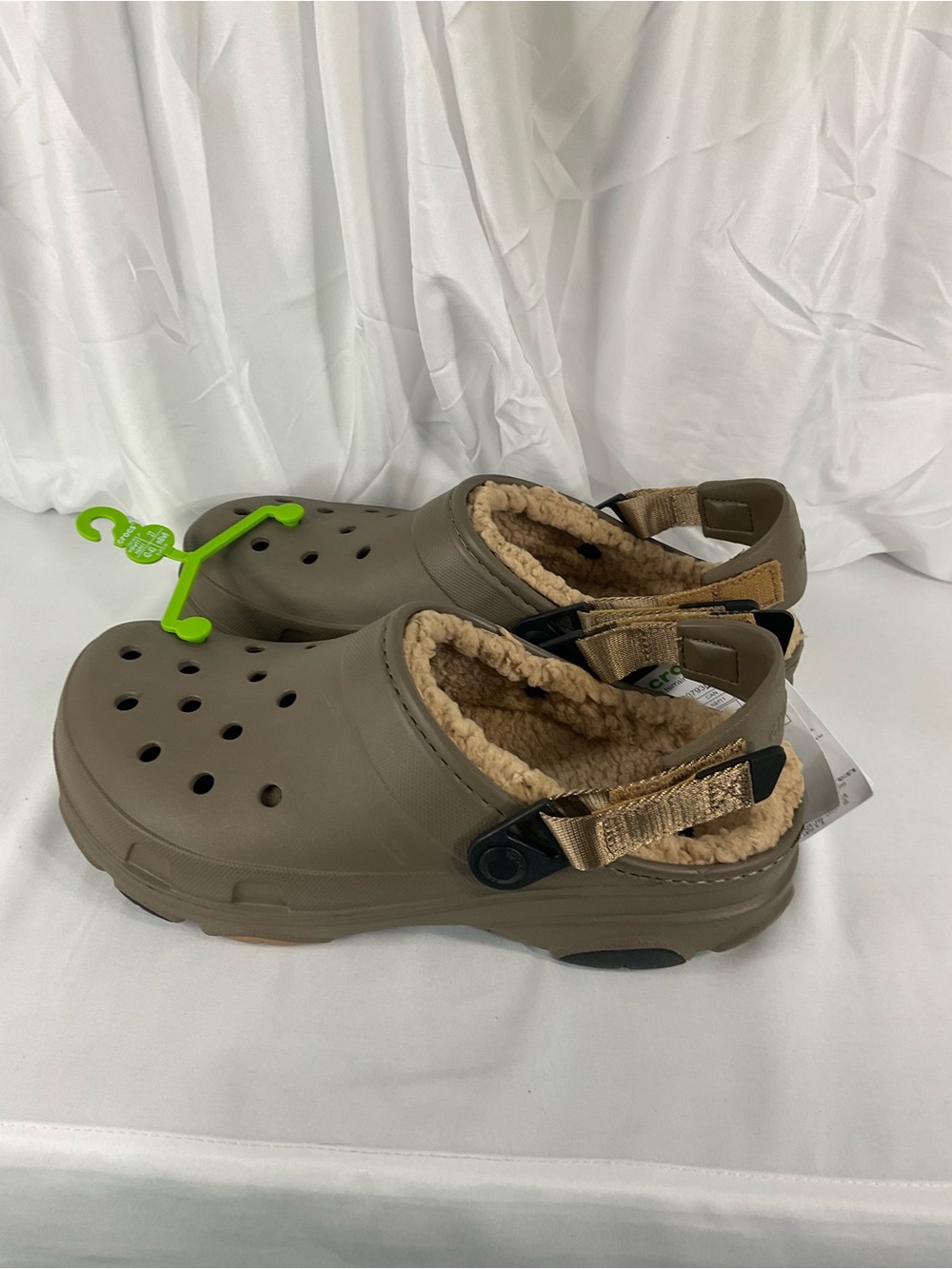 CROCS all terrain lined clog - M9/w11 Taupe with Beige Lining - Picture 9 of 10